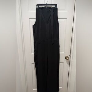 Banana Black Sleeveless Dressy Jumpsuit